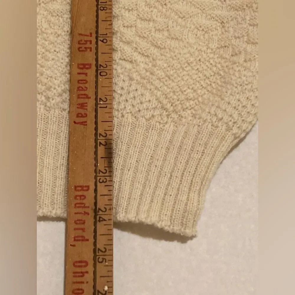 Vintage Pendleton 100% Virgin Wool Vest Men's XL Pullover V Neck Retro Cream